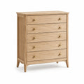 Cajonera de roble con 5 cajones 80x40x90 cm