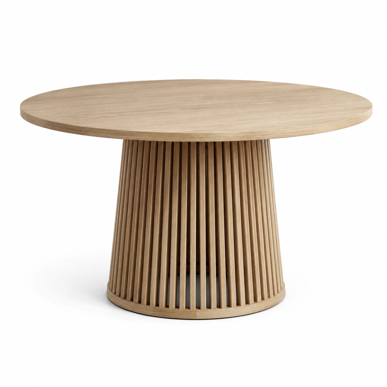 Mesa de comedor redonda de madera de roble 120 cm