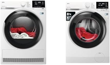 AEG lavadora, 8 kg, blanco
