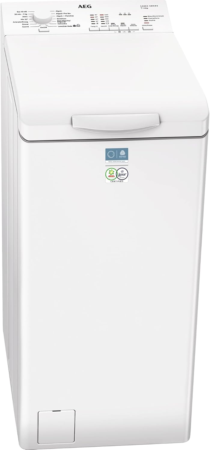 AEG LTA5N6230E lavadora, 6 kg, blanco